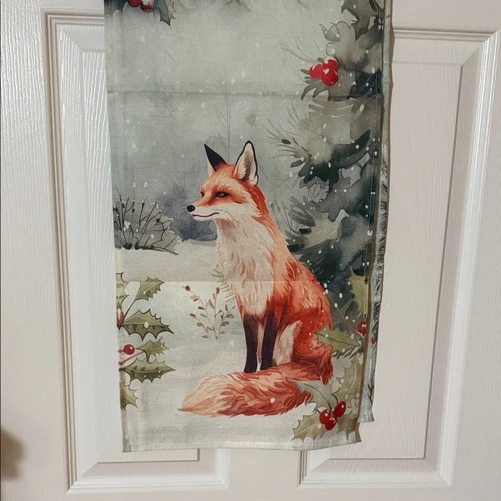 Festive Cardinal Holiday table runner